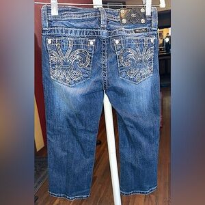 Used miss me boot cut embellished jeans